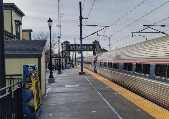 Kingston Station, was built in the year 1875 by the New York, Providence, and Boston Railroad.