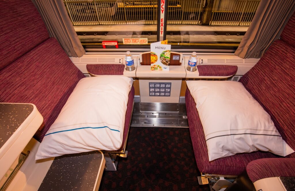 Although the roomette is said to accommodate up to two adults, it is comfortable enough for one adult alone.
